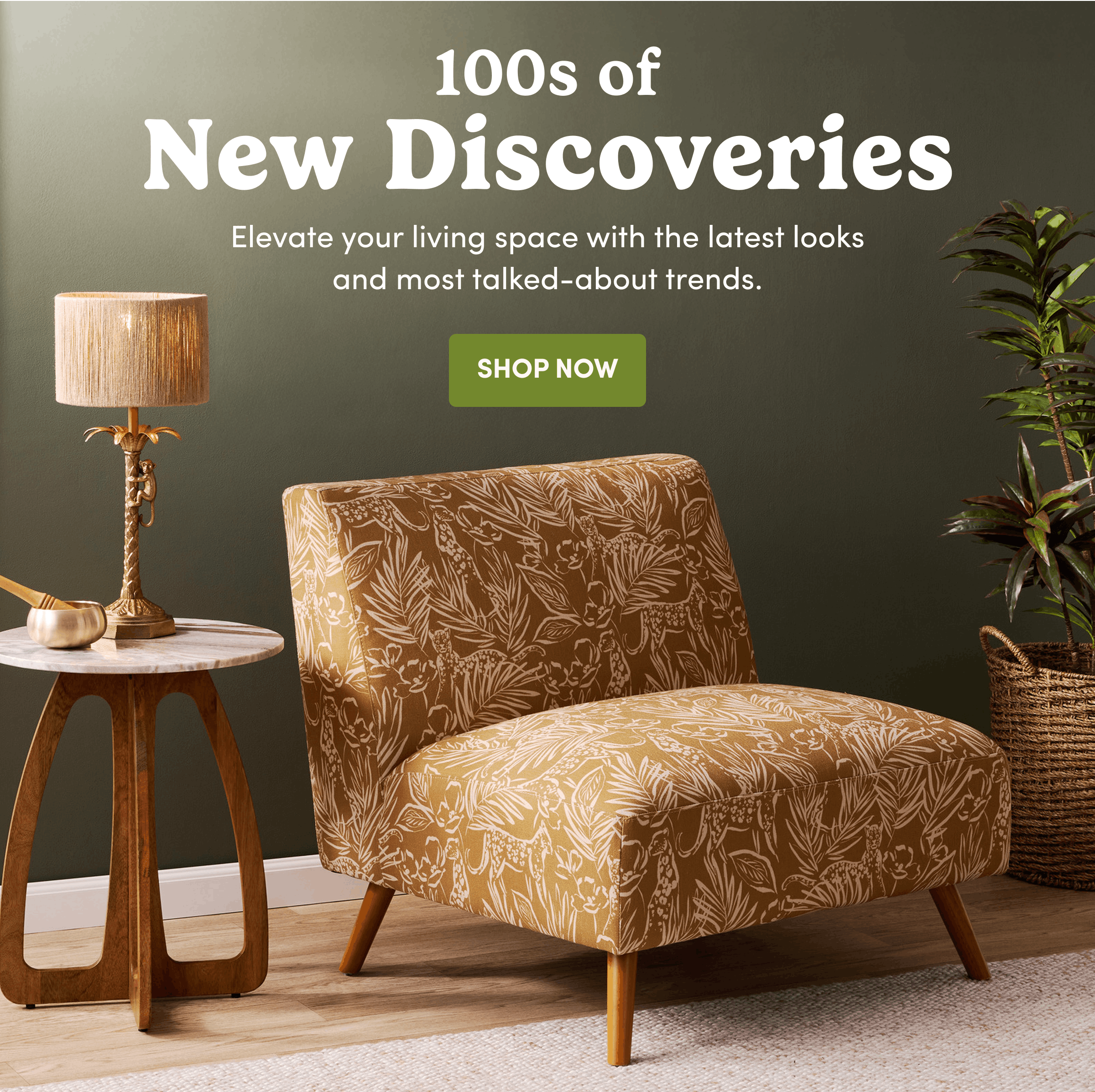 100s Of New Discoveries | Elevate your living space with the latest looks and most talked-about trends. | Shop Now