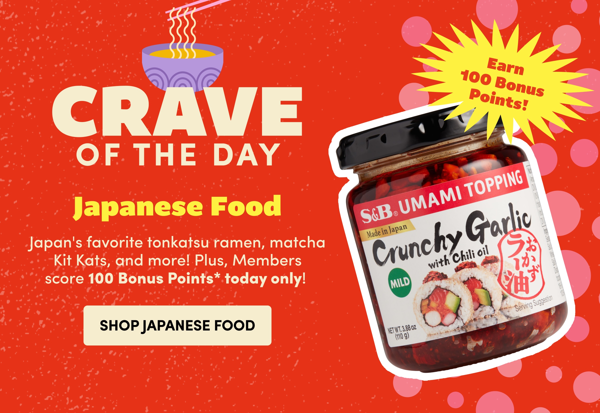 CRAVE OF THE DAY Japanese Food Shop JAPANESE FOOD