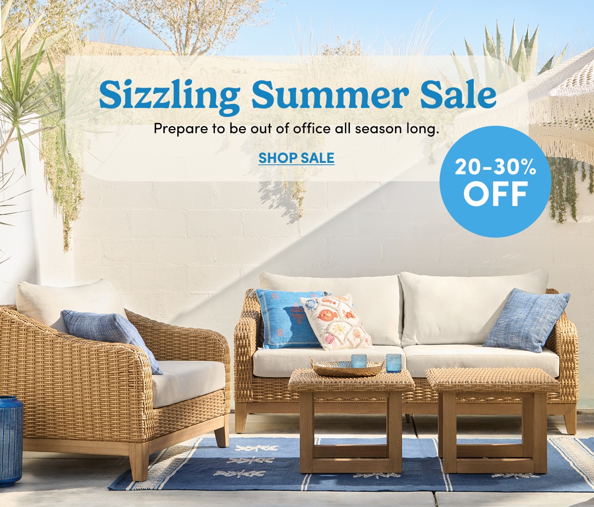 Sizzling Summer Sale 20-30% OFF SHOP SALE