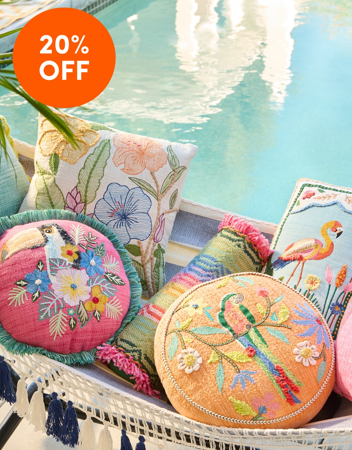 20% OFF Outdoor Throw Pillows