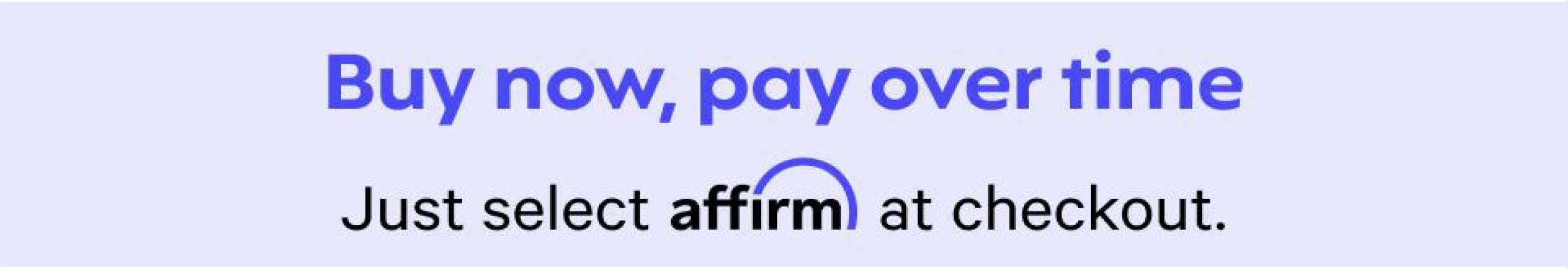 Buy now, pay over time