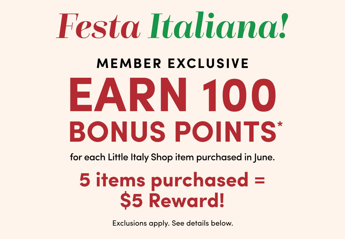 Earn 100 Bonus Points*