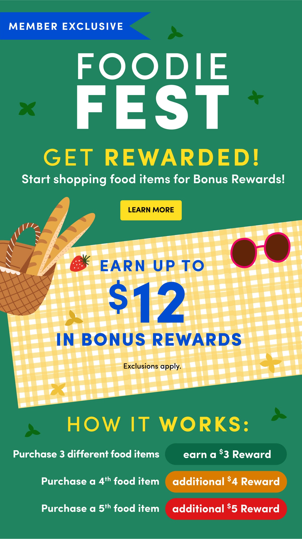  Foodie Fest Get Rewarded! Learn More