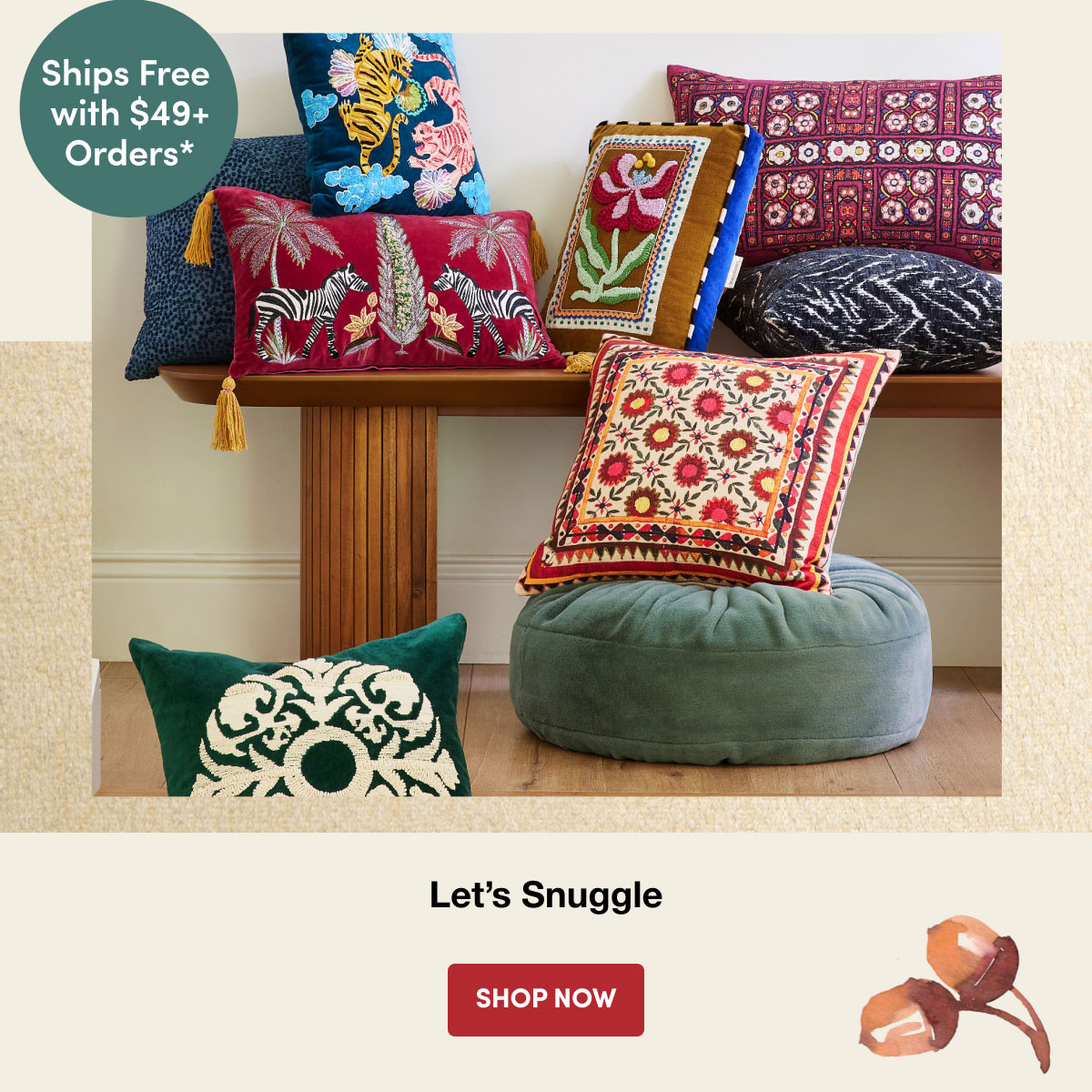 Ships Free with $49+ Orders* | Let’s Snuggle | SHOP NOW