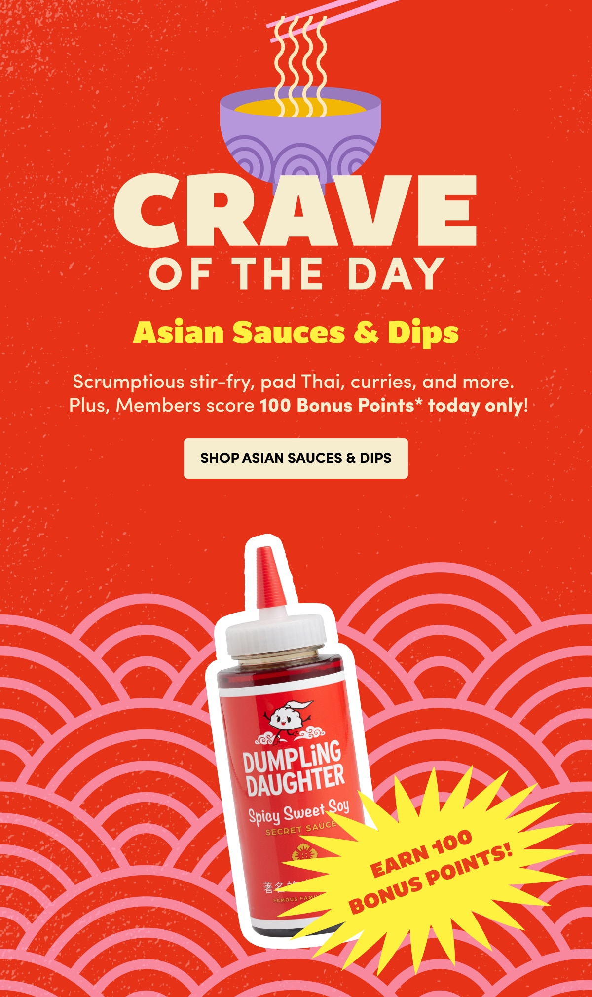 CRAVE OF THE DAY Shop asian sauces & DIPS